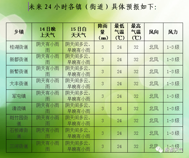 最新新都天气分析